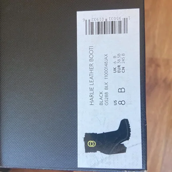 Coach Harlie Bootie, Black, Size 8